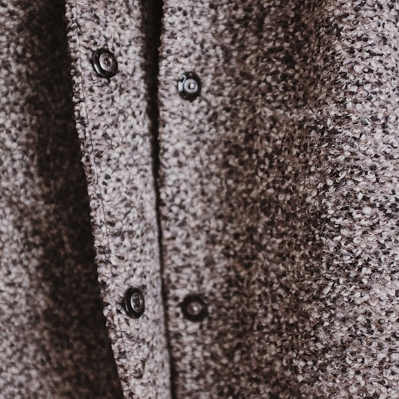 Abercrombie & Fitch Grey Collarless Coat - Size S - Picture 4 of 7